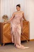 Blush Drape Saree Set