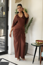Mocha Drape Dress