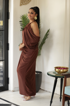 Mocha Drape Dress