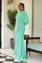 Mint Green Drape Dress